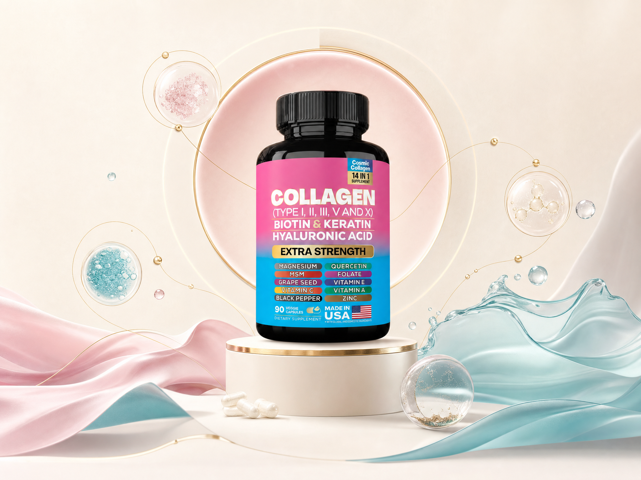 Cosmic Collagen 14-in-1 supplement