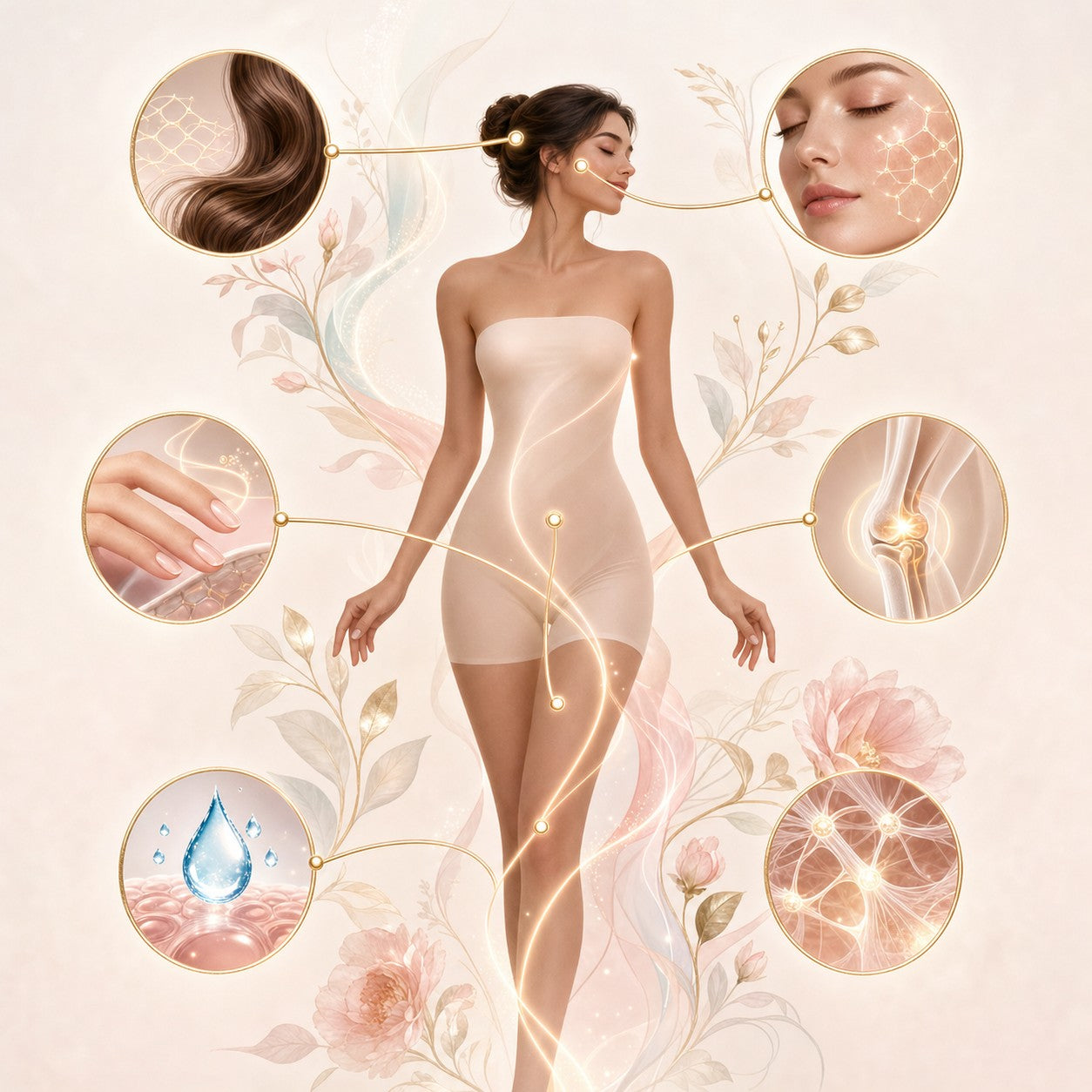 Full body wellness support illustration